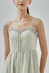 Khay Ruffle-Trimmed A-Line Dress